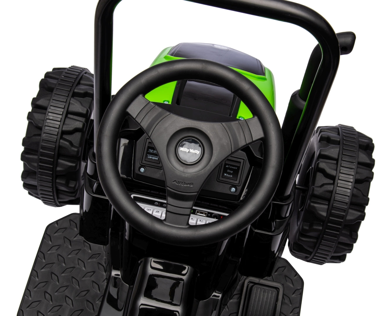 Farmer traktori peräkärryllä lasten sähköauto vihreä 3–5 vuotta - Sähköautot - Lasten ajoneuvot