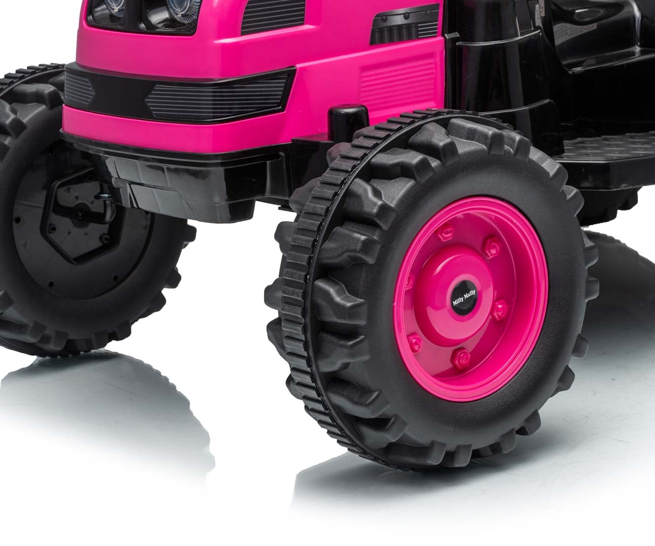 Lasten sähkötraktori peräkärryllä Farmer pinkki - Sähköautot - Lasten ajoneuvot