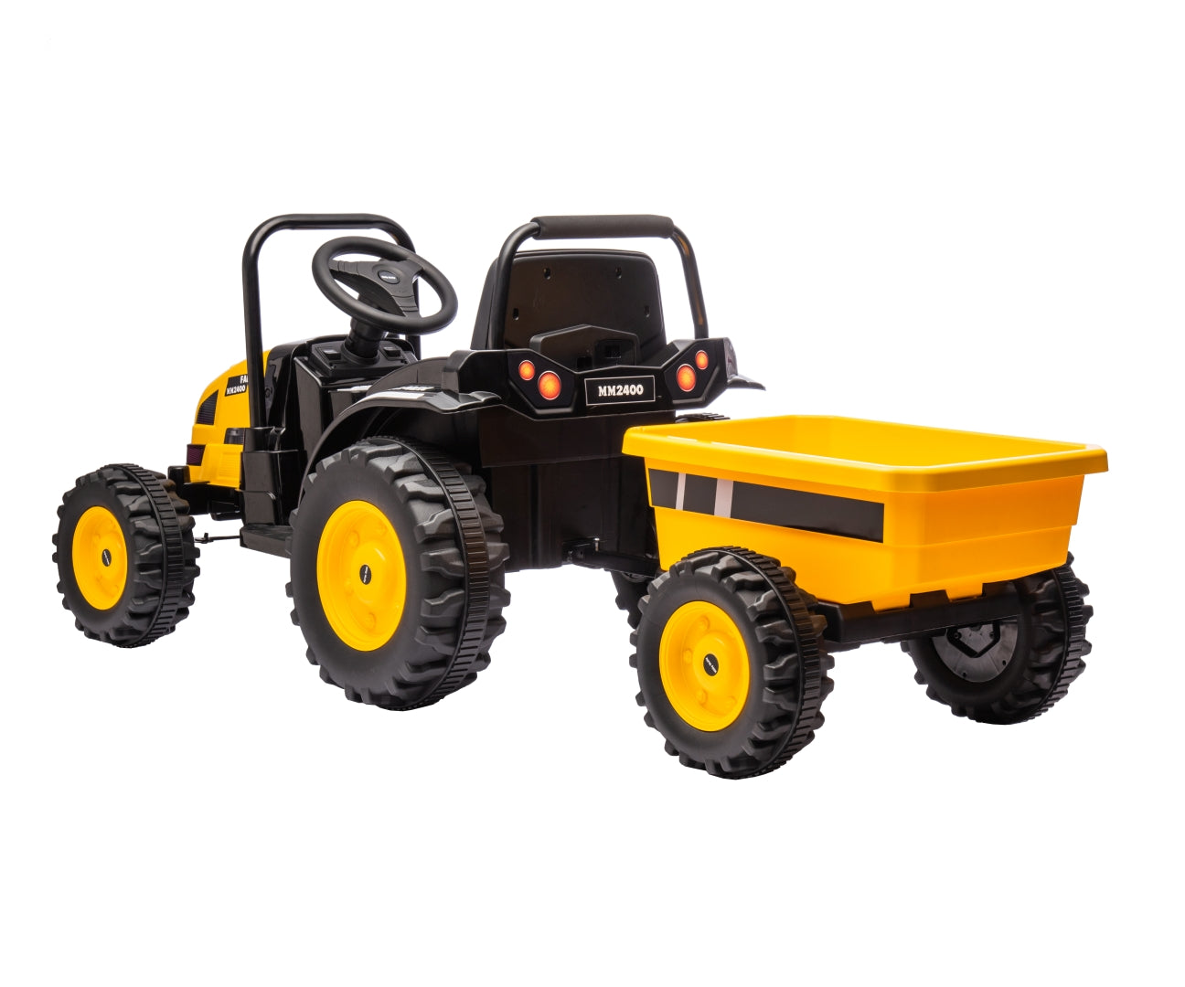 Farmer traktori peräkärryllä lasten sähköauto keltainen 3–5 vuotta - Sähköautot - Lasten ajoneuvot