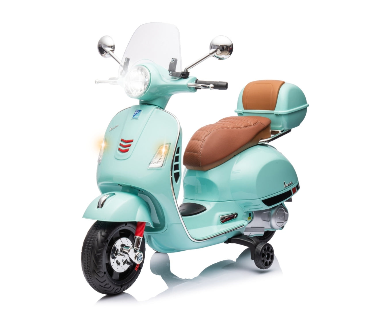 Vespa GTS Super lasten sähköskootteri minttu 3+ - Sähköautot - Lasten ajoneuvot