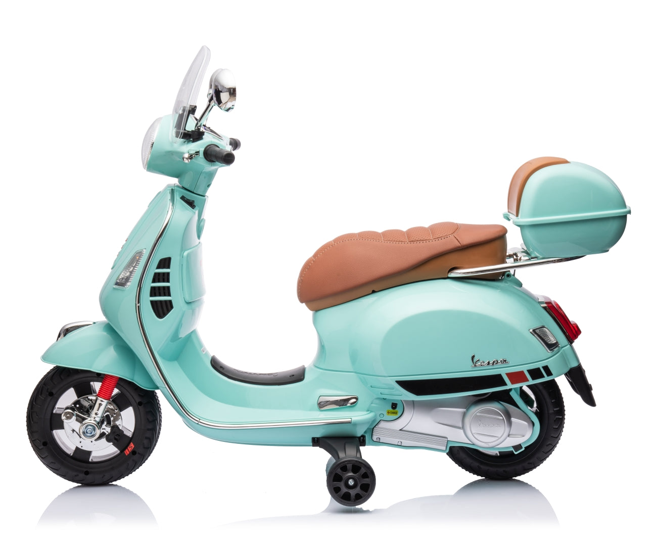 Vespa GTS Super lasten sähköskootteri minttu 3+ - Sähköautot - Lasten ajoneuvot
