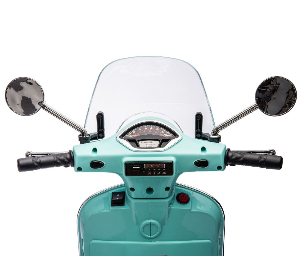 Vespa GTS Super lasten sähköskootteri minttu 3+ - Sähköautot - Lasten ajoneuvot