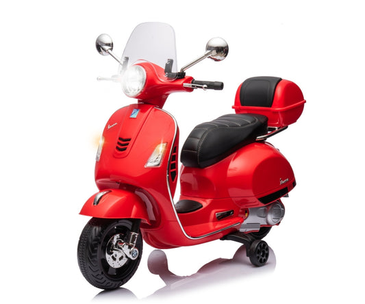 Vespa GTS Super lasten sähköskootteri punainen 3+ - Sähköautot - Lasten ajoneuvot