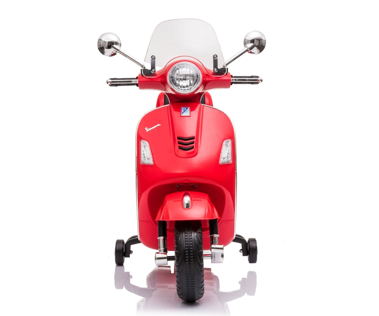 Vespa GTS Super lasten sähköskootteri punainen 3+ - Sähköautot - Lasten ajoneuvot