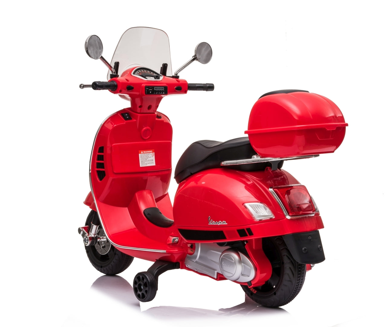 Vespa GTS Super lasten sähköskootteri punainen 3+ - Sähköautot - Lasten ajoneuvot