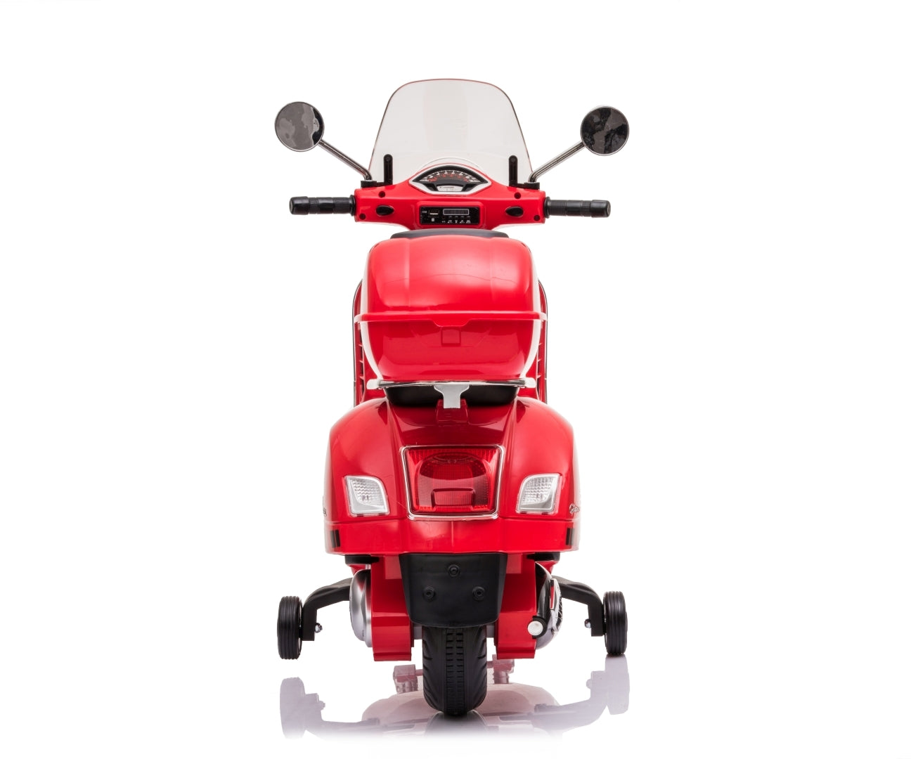 Vespa GTS Super lasten sähköskootteri punainen 3+ - Sähköautot - Lasten ajoneuvot