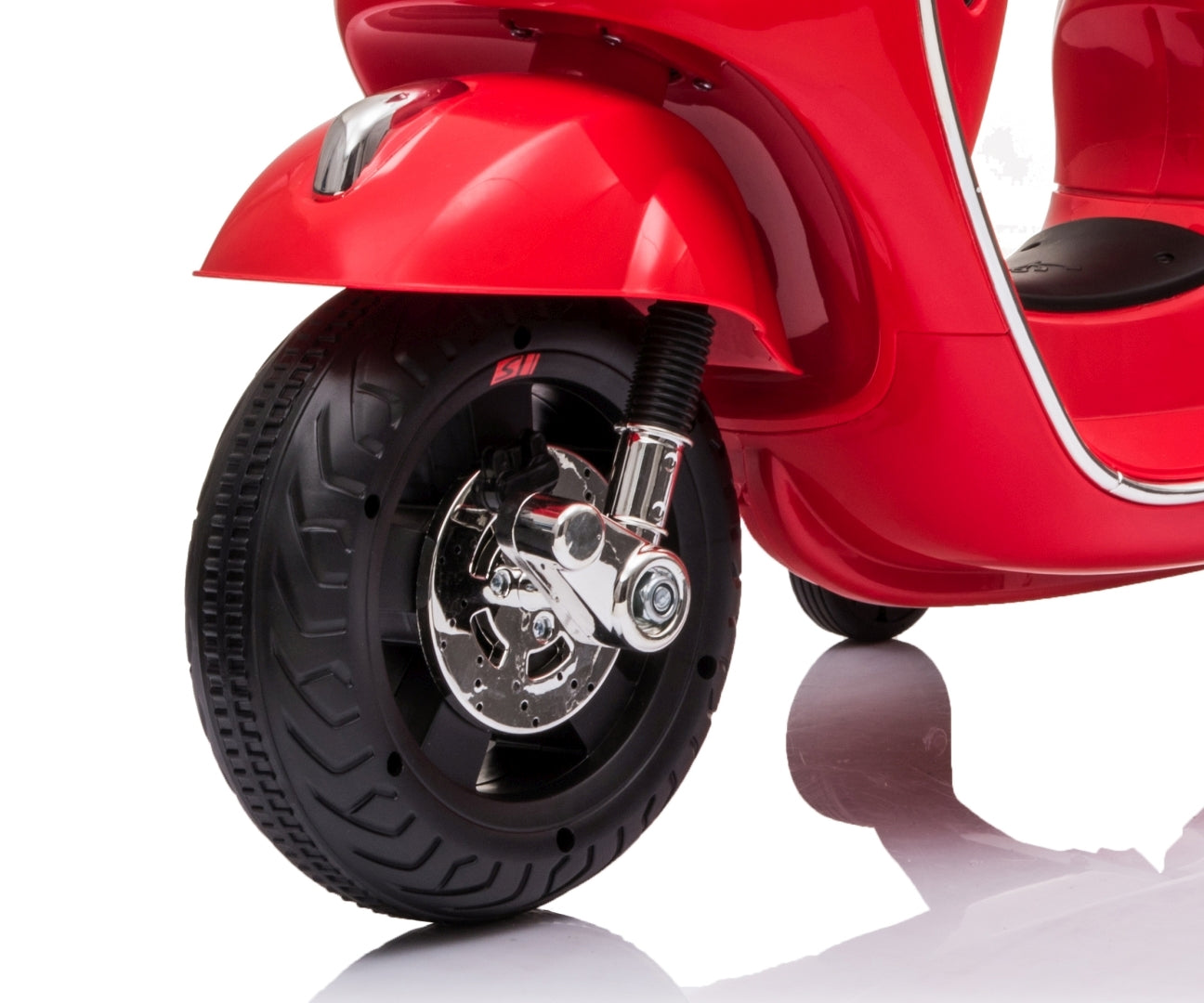 Vespa GTS Super lasten sähköskootteri punainen 3+ - Sähköautot - Lasten ajoneuvot