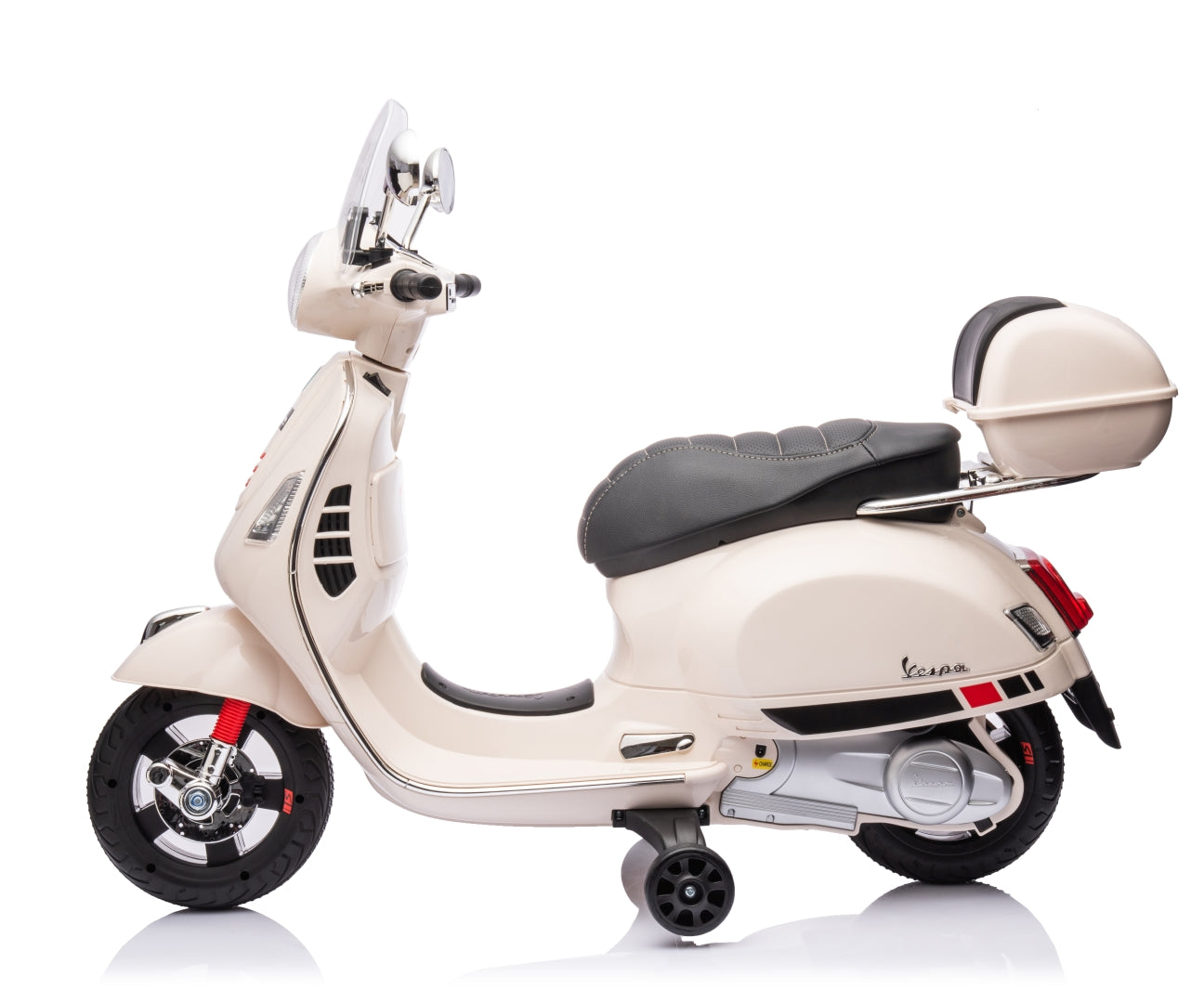 Vespa GTS Super lasten sähköskootteri valkoinen 3+ - Sähköautot - Lasten ajoneuvot