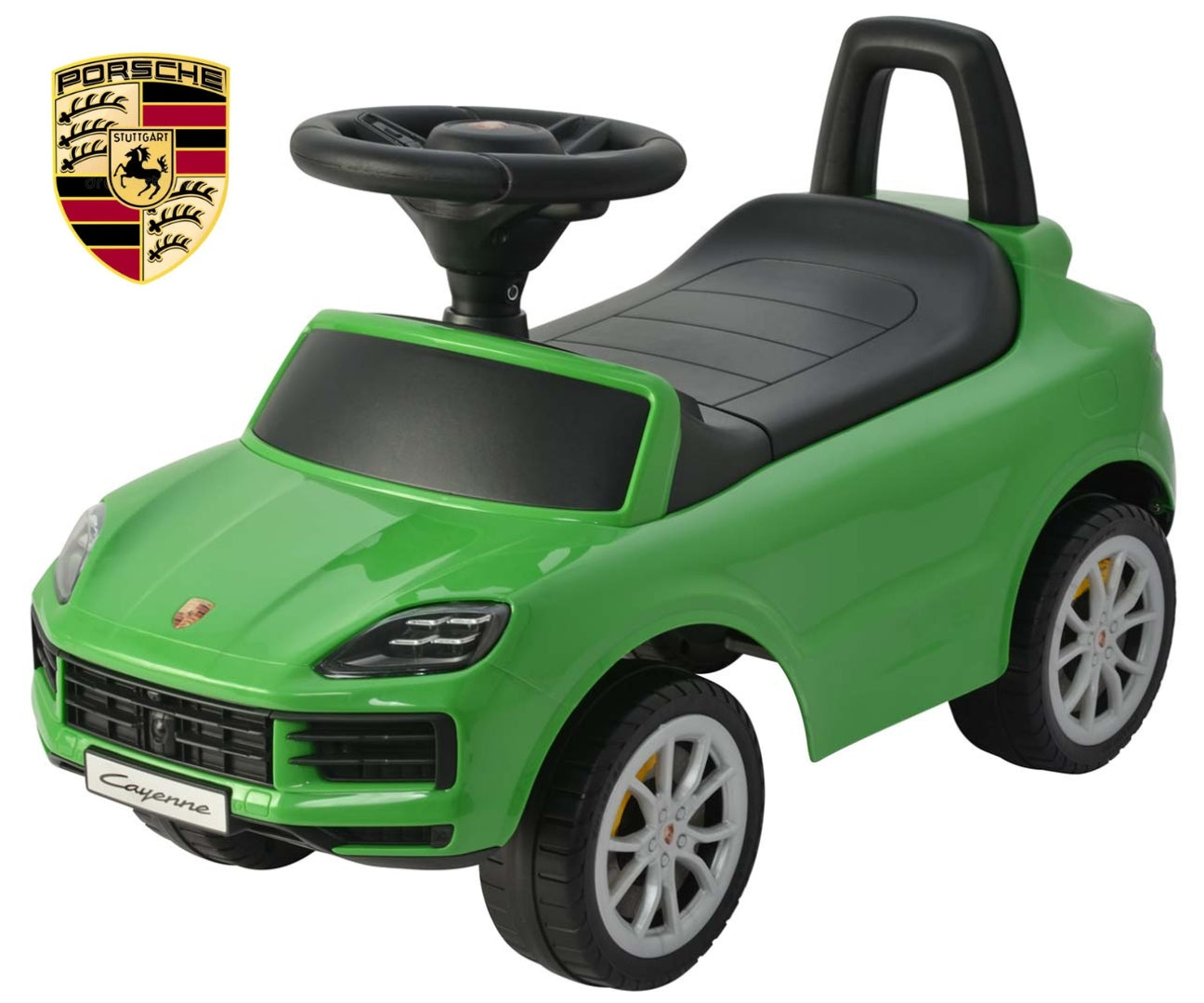 Potkuauto Porsche Cayenne S vihreä 12–36 kk - Ride-ons - Lasten ajoneuvot