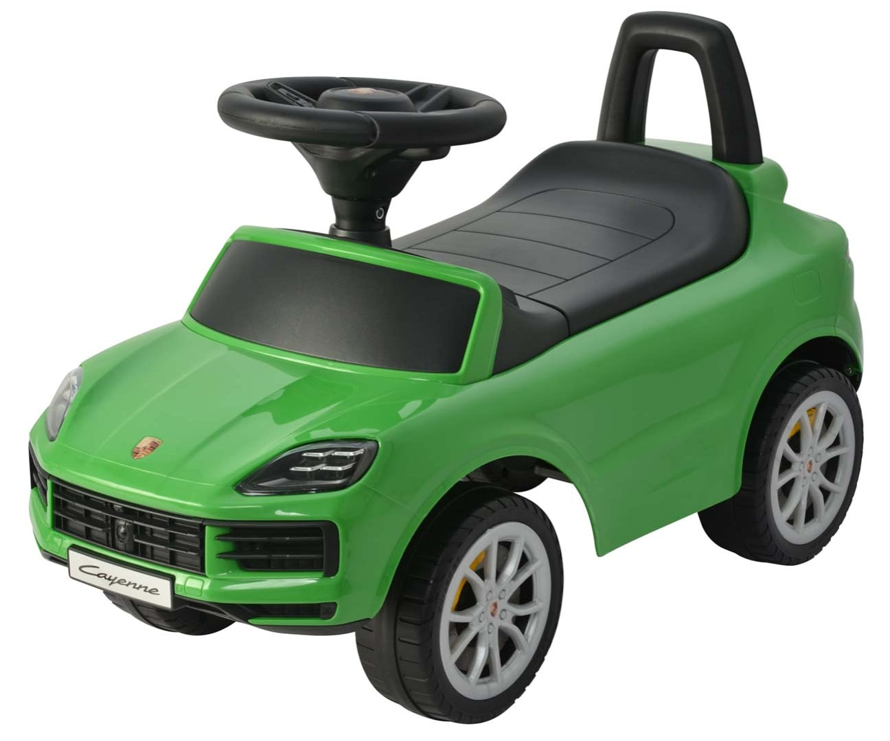 Potkuauto Porsche Cayenne S vihreä 12–36 kk - Ride-ons - Lasten ajoneuvot