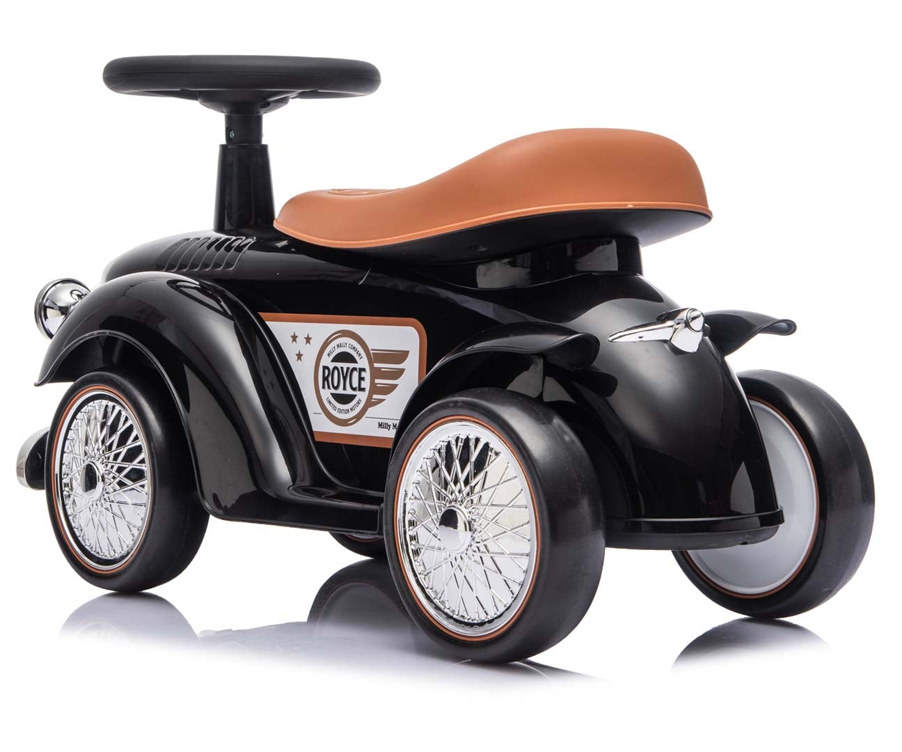 Royce-retroauto, musta, 12–36 kk - Ride-ons - Lasten ajoneuvot