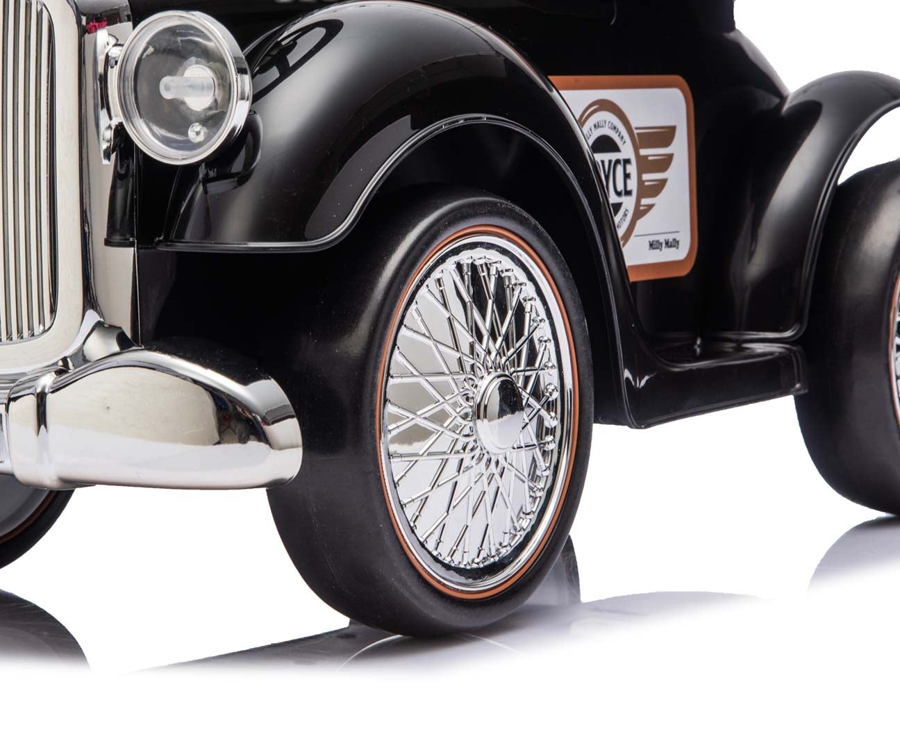 Royce-retroauto, musta, 12–36 kk - Ride-ons - Lasten ajoneuvot