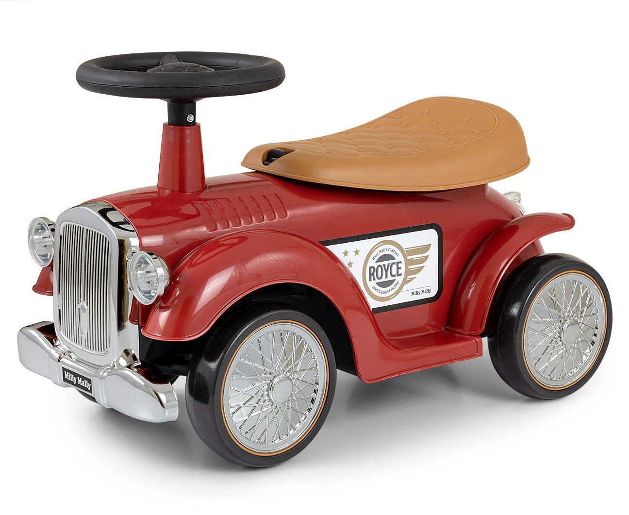 Retro potkuauto Royce burgundi 12–36 kk - Ride-ons - Lasten ajoneuvot