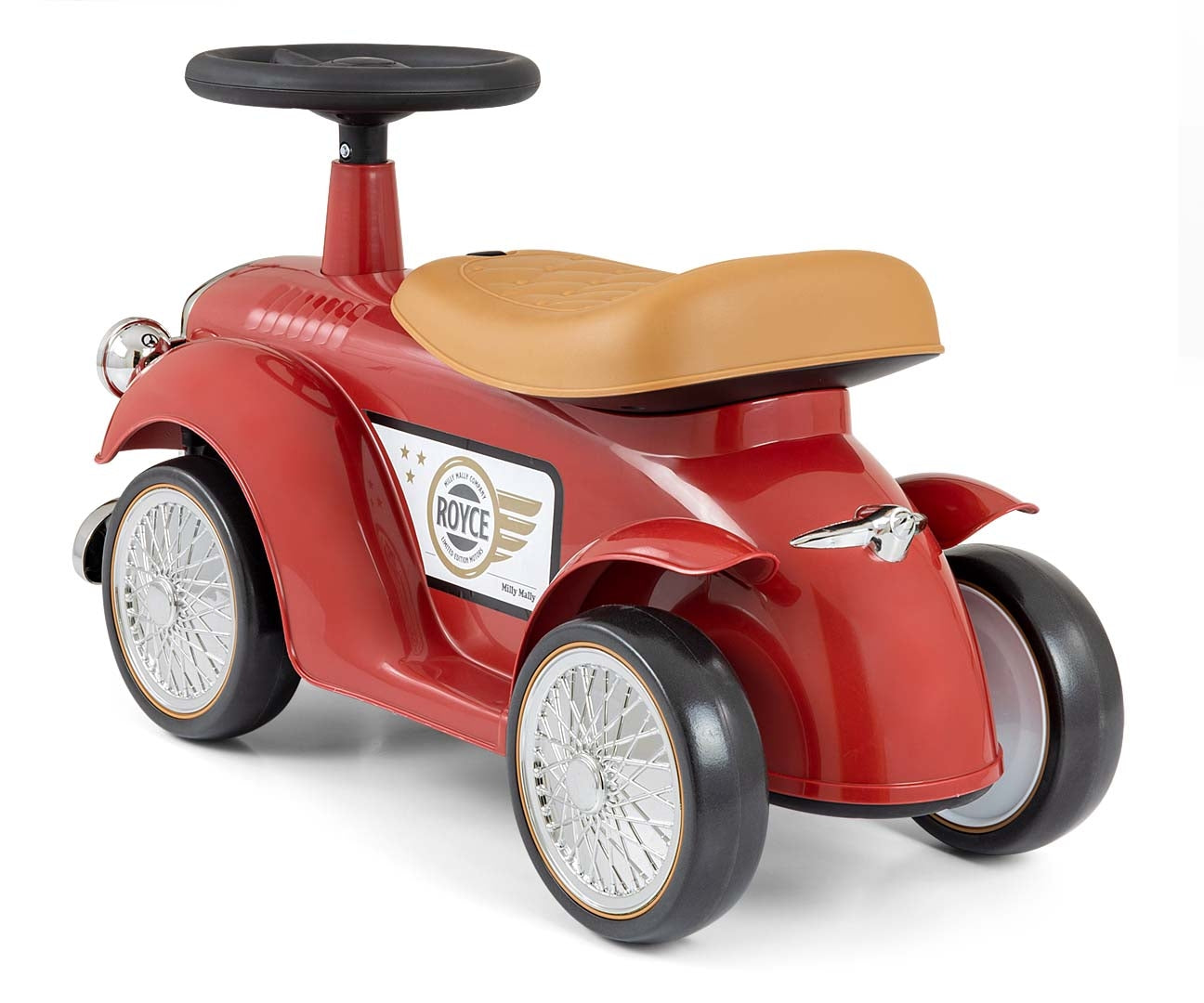 Retro potkuauto Royce burgundi 12–36 kk - Ride-ons - Lasten ajoneuvot