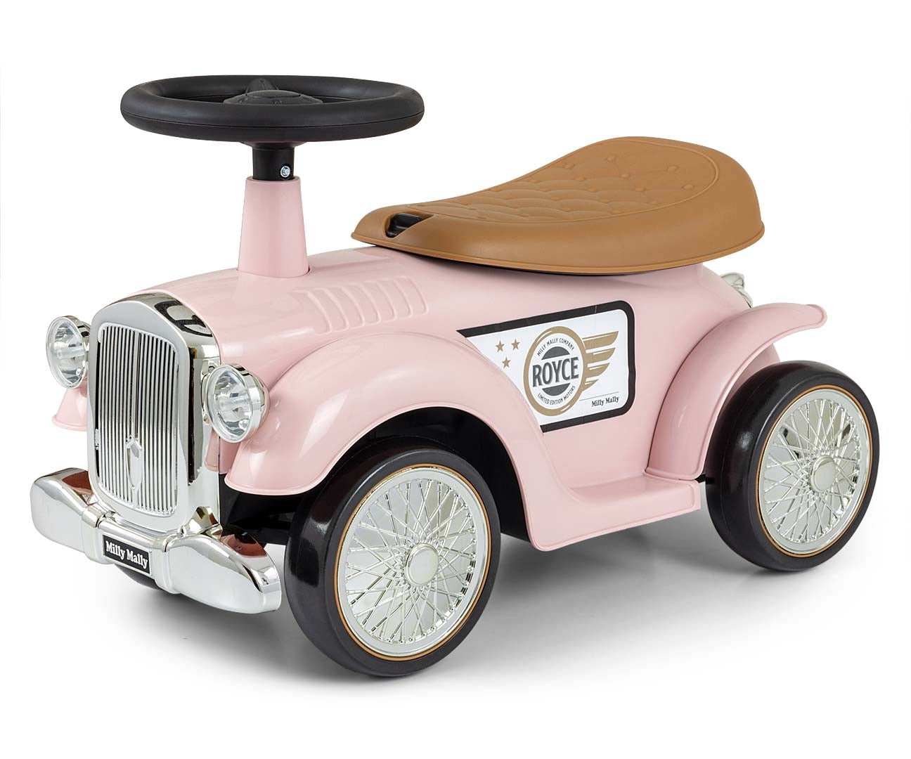 Royce-retropotkuauto, vaaleanpunainen, 12–36 kk - Ride-ons - Lasten ajoneuvot