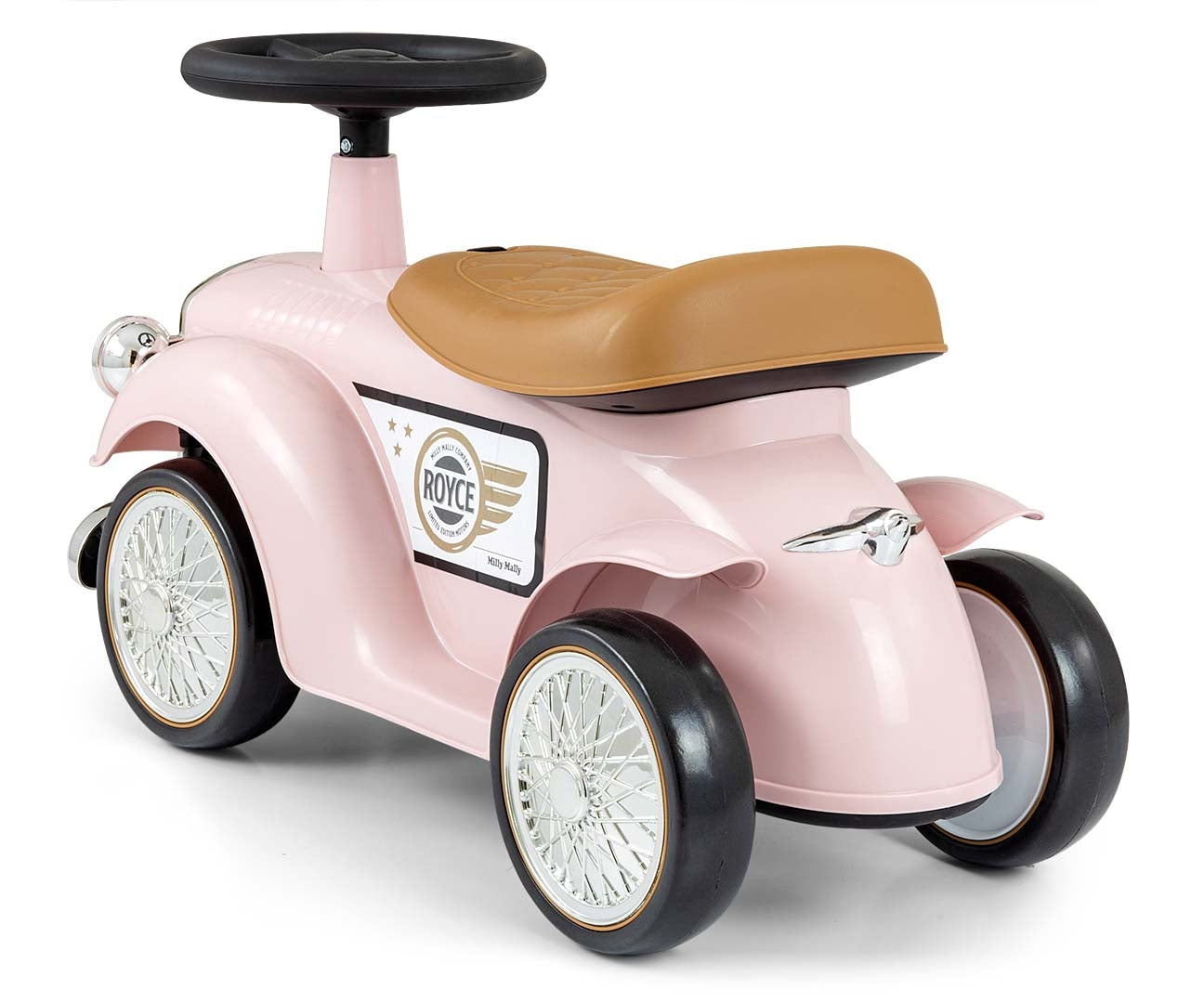 Royce-retropotkuauto, vaaleanpunainen, 12–36 kk - Ride-ons - Lasten ajoneuvot