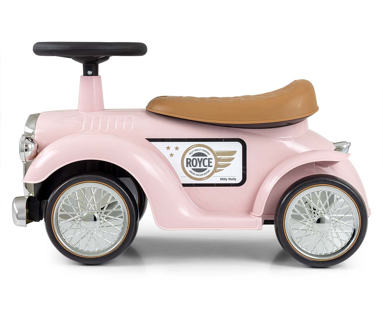 Royce-retropotkuauto, vaaleanpunainen, 12–36 kk - Ride-ons - Lasten ajoneuvot