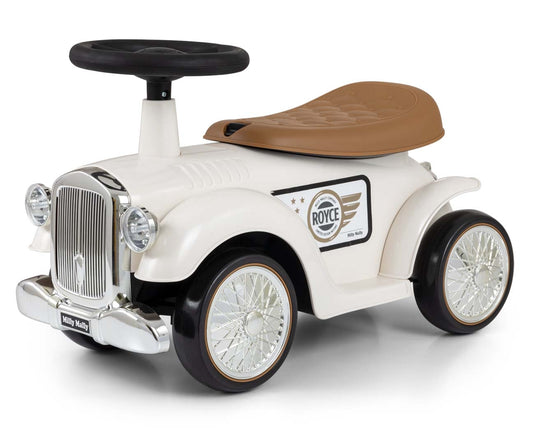 Royce-retropotkuauto, valkoinen, 12–36 kk - Ride-ons - Lasten ajoneuvot