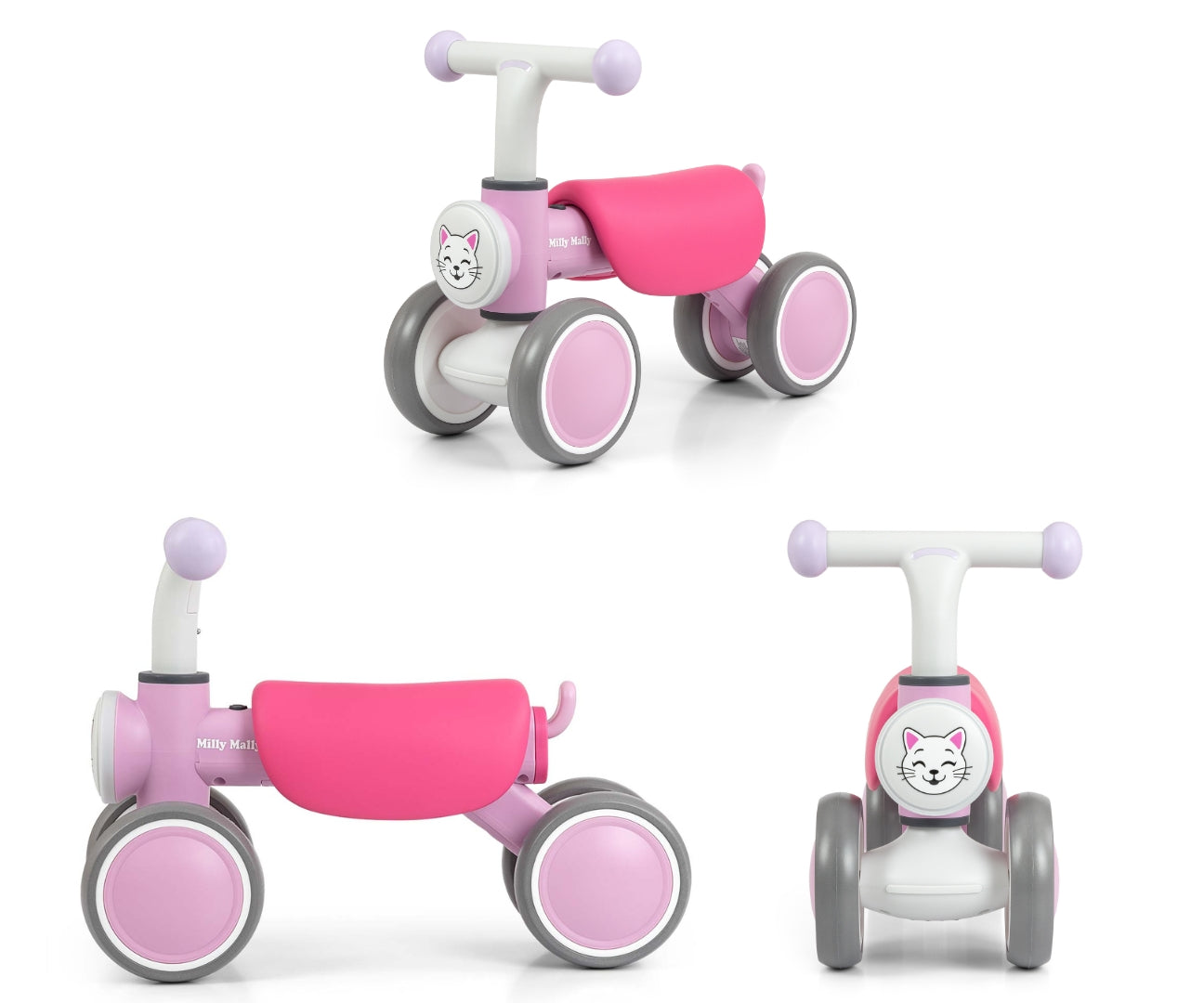 Lasten potkuauto York pinkki kissa 12–36 kk - Ride-ons - Lasten ajoneuvot