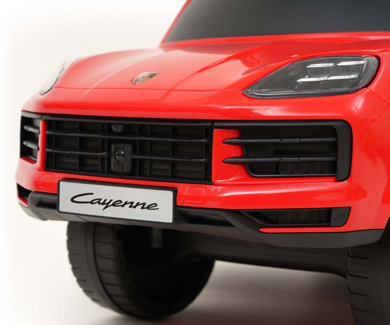 Työntökahvallinen potkuauto Porsche Cayenne punainen 12–36 kk - Ride-ons - Lasten ajoneuvot