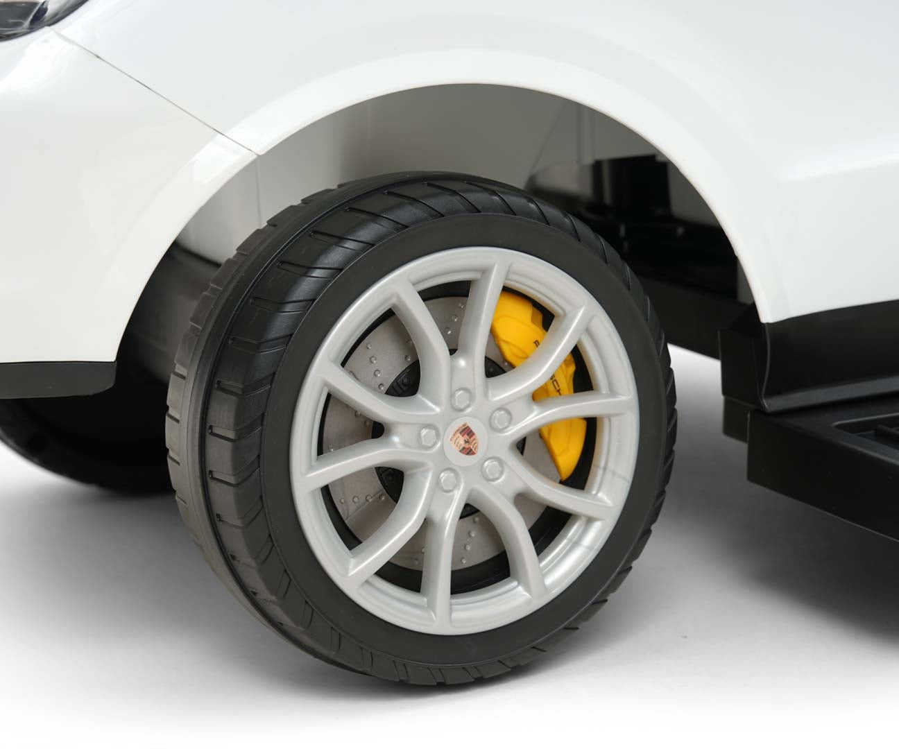 Työntökahvallinen potkuauto Porsche Cayenne valkoinen 12–36 kk - Ride-ons - Lasten ajoneuvot