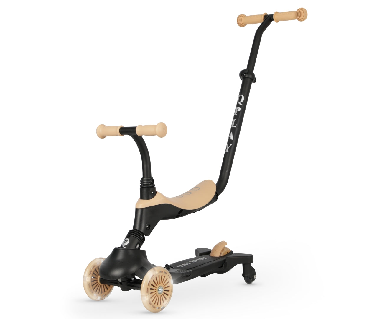 Sema Evo 3-in-1 lasten potkulauta khaki 1–6 v - Potkulaudat - Lasten ajoneuvot