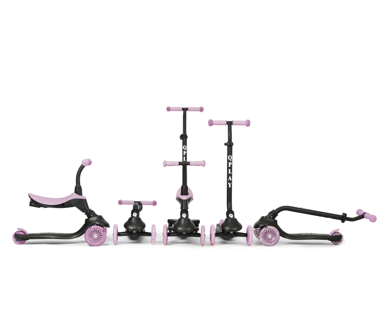 Sema Evo 3-in-1 lasten potkulauta violetti 1–6 v - Potkulaudat - Lasten ajoneuvot