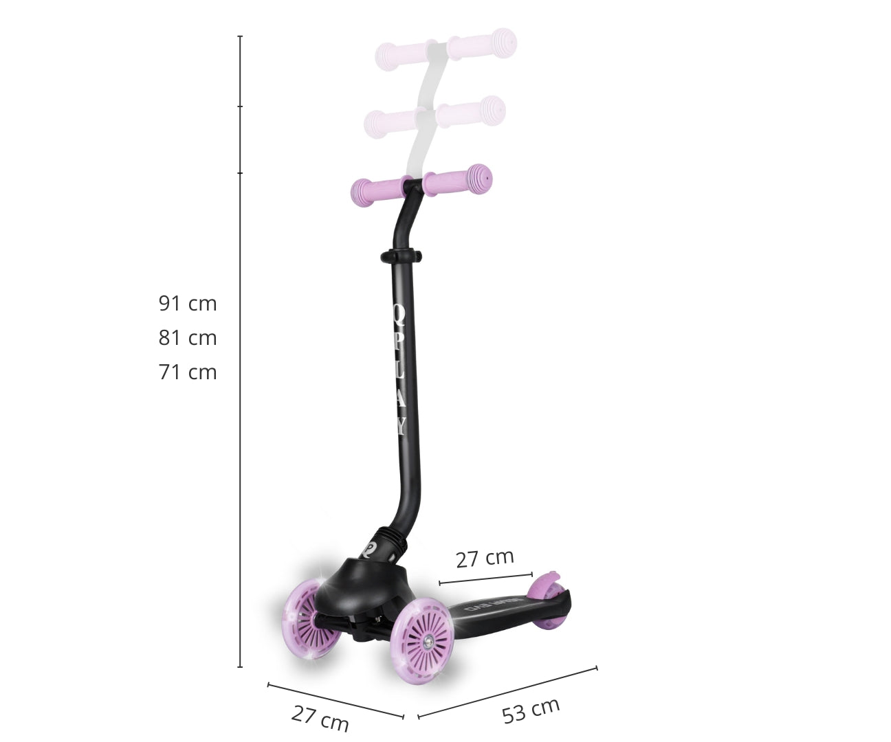 Sema Evo 3-in-1 lasten potkulauta violetti 1–6 v - Potkulaudat - Lasten ajoneuvot