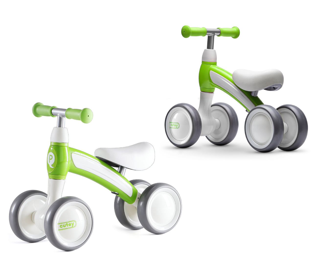 Cutey-potkuauto, vihreä, 1–3 vuotta - Ride-ons - Lasten ajoneuvot