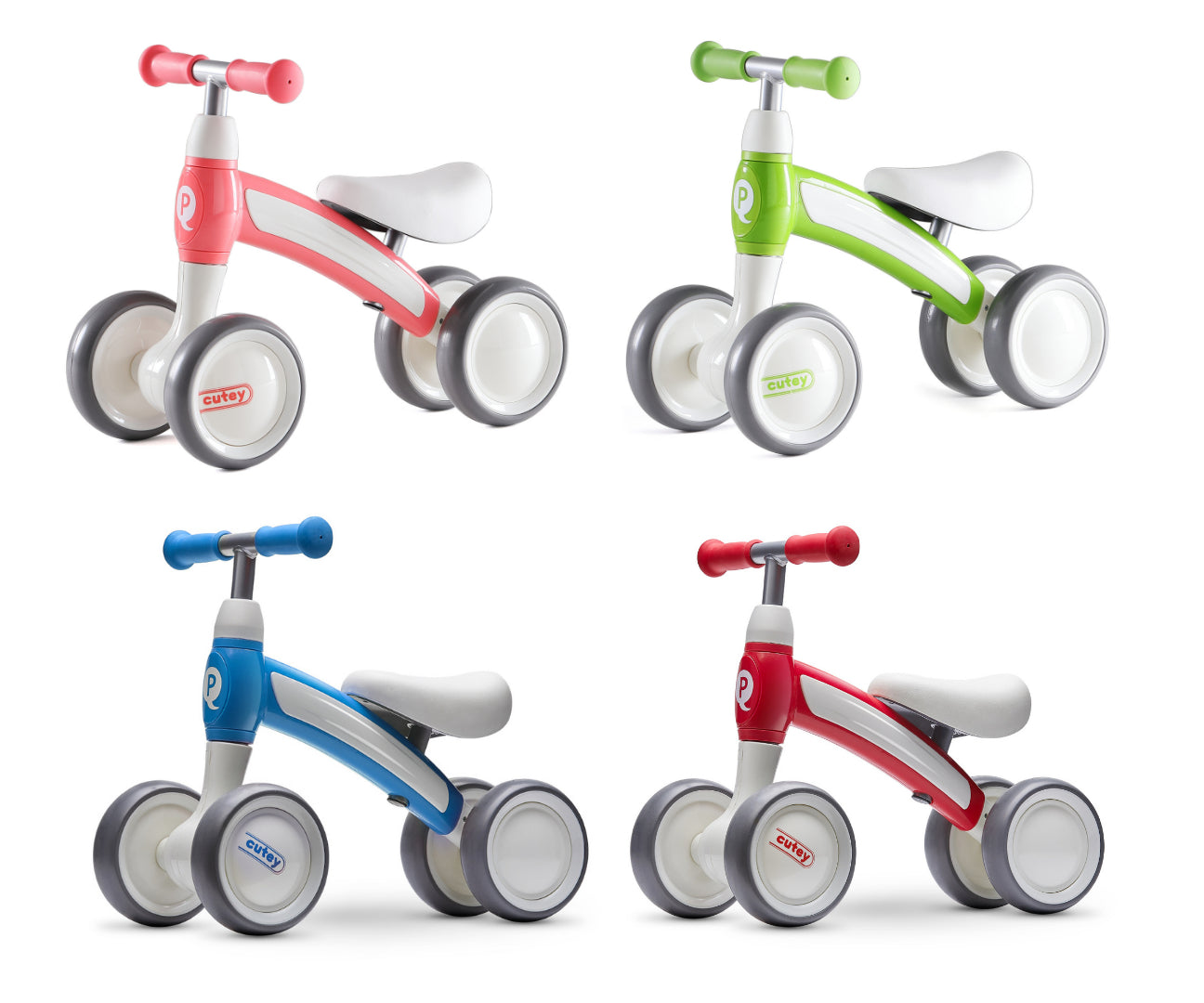 Cutey-potkuauto, vihreä, 1–3 vuotta - Ride-ons - Lasten ajoneuvot