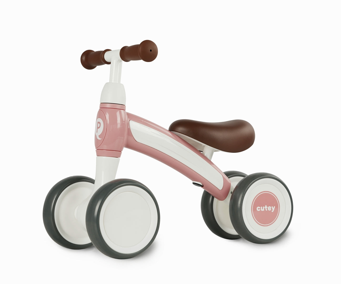 Cutey Retro -potkuauto, vaaleanpunainen, 1–3 vuotta - Ride-ons - Lasten ajoneuvot