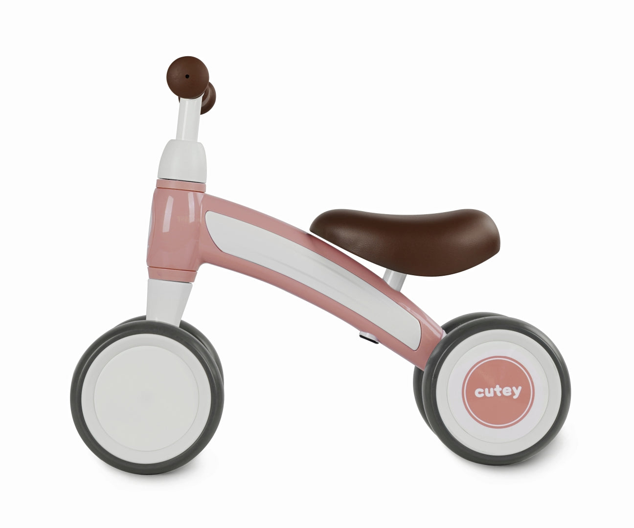 Cutey Retro -potkuauto, vaaleanpunainen, 1–3 vuotta - Ride-ons - Lasten ajoneuvot