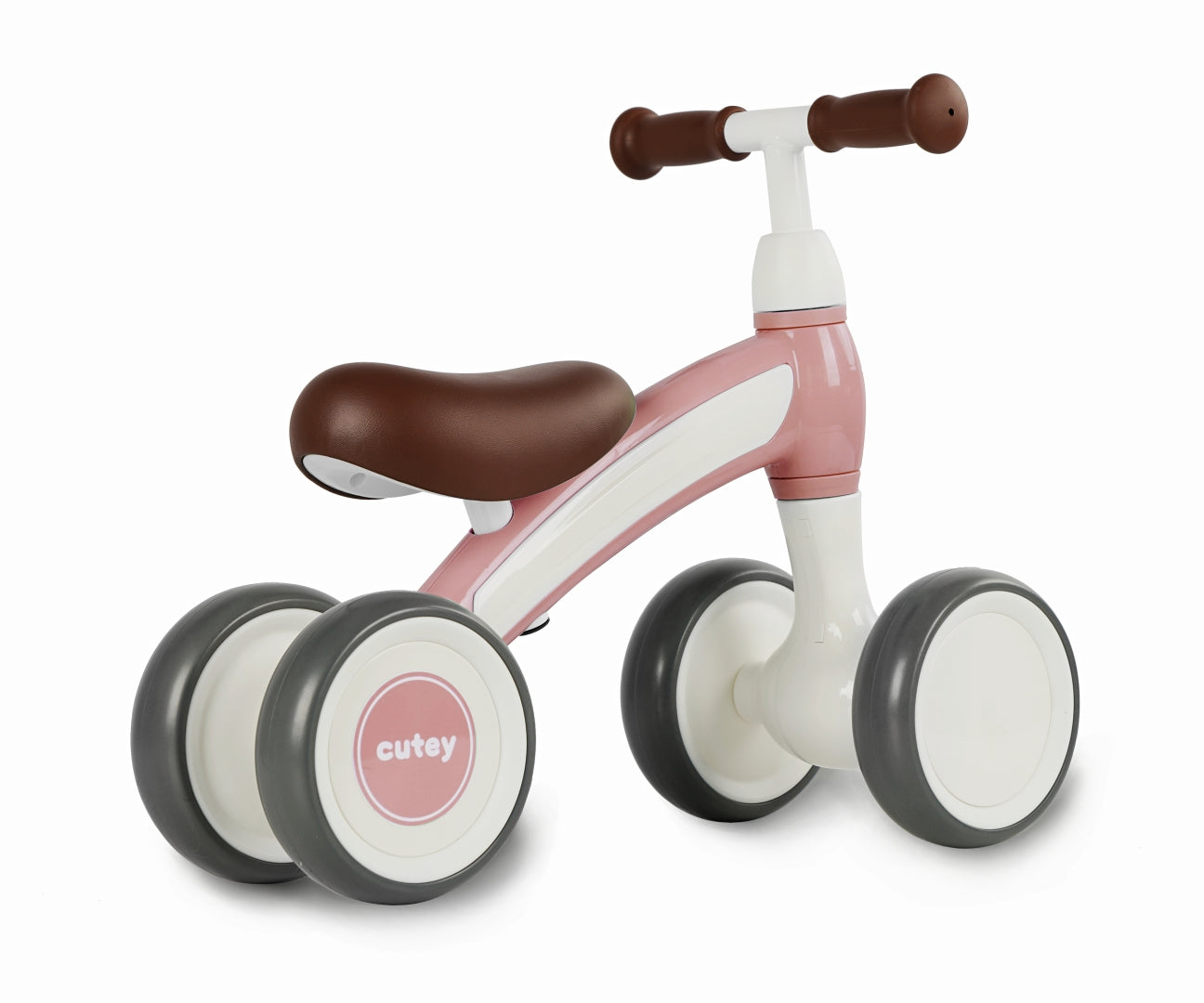 Cutey Retro -potkuauto, vaaleanpunainen, 1–3 vuotta - Ride-ons - Lasten ajoneuvot