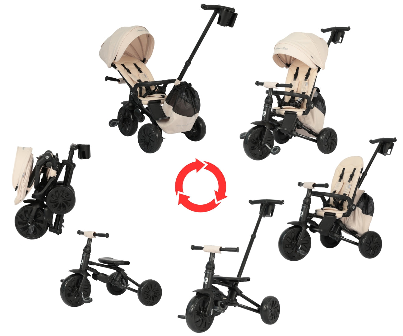 Nova Max kolmipyörä beige 10 kk–6 v - Kolmipyörät - Lasten ajoneuvot