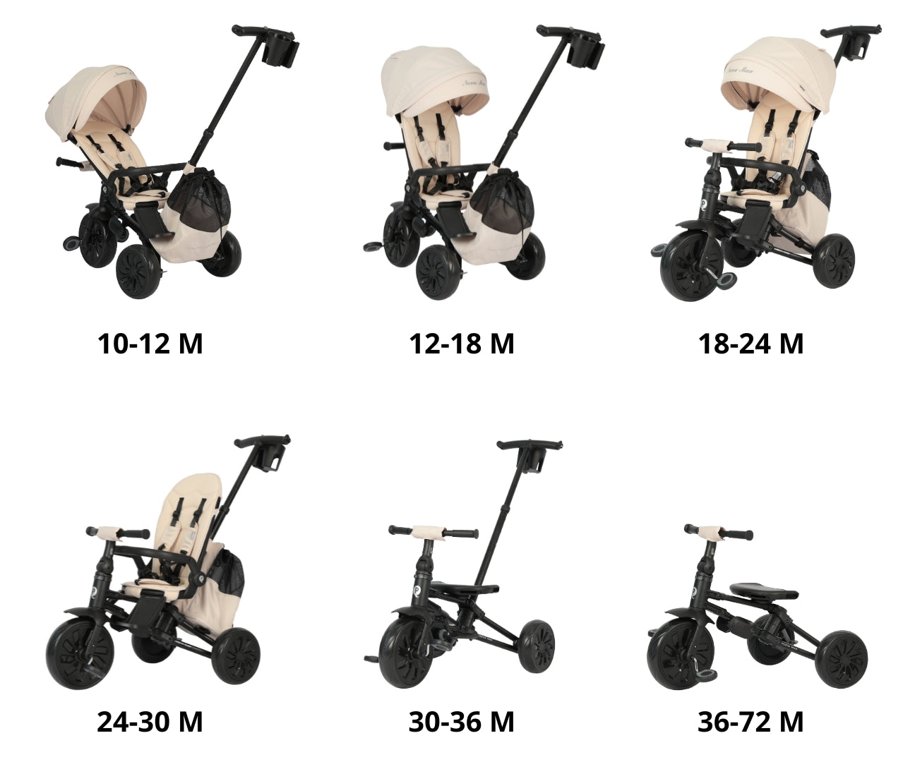 Nova Max kolmipyörä beige 10 kk–6 v - Kolmipyörät - Lasten ajoneuvot