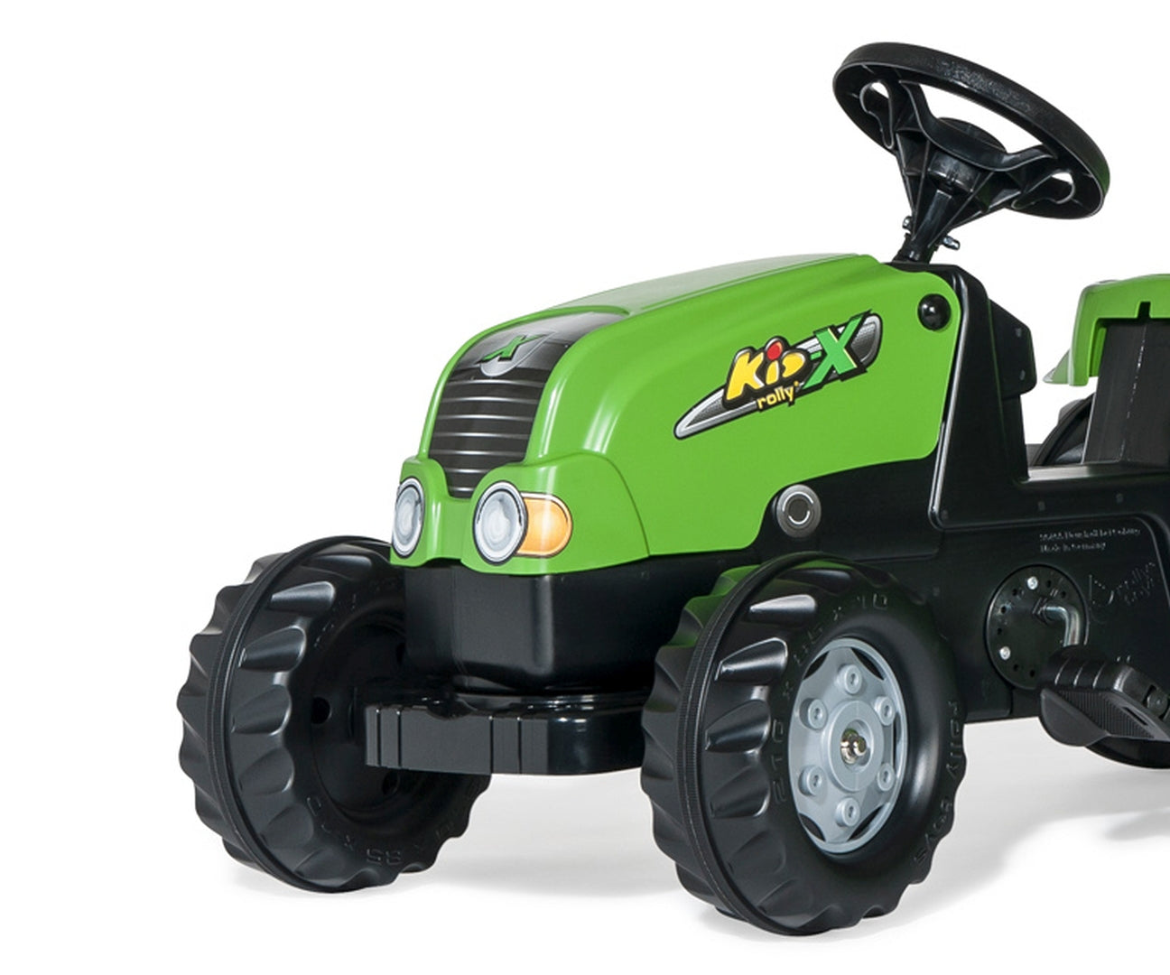 Rolly Kid -polkutraktori peräkärryllä, vihreä, 2,5–5 vuotta - Ride-ons - Lasten ajoneuvot