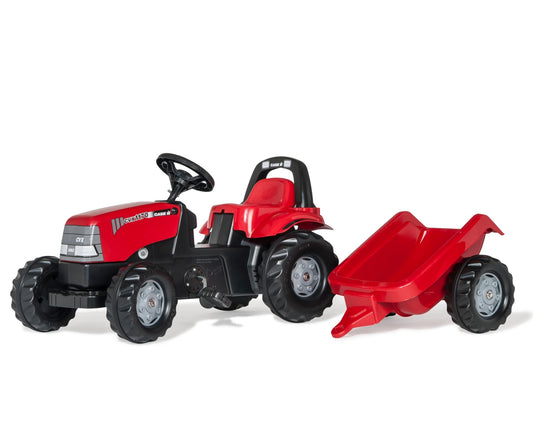 Rolly Kid Case 1170 CVX -polkutraktori peräkärryllä, 2,5–5 vuotta - Ride-ons - Lasten ajoneuvot