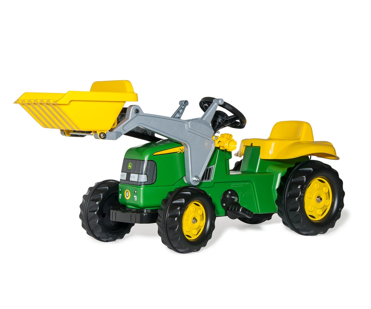 Rolly Kid John Deere -polkutraktori etukuormaajalla ja peräkärryllä, 30 kk–5 vuotta - Ride-ons - Lasten ajoneuvot