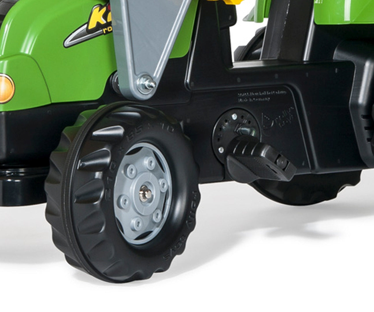 Rolly Kid X -polkutraktori etukuormaajalla ja peräkärryllä, vihreä, 2,5–5 vuotta - Ride-ons - Lasten ajoneuvot