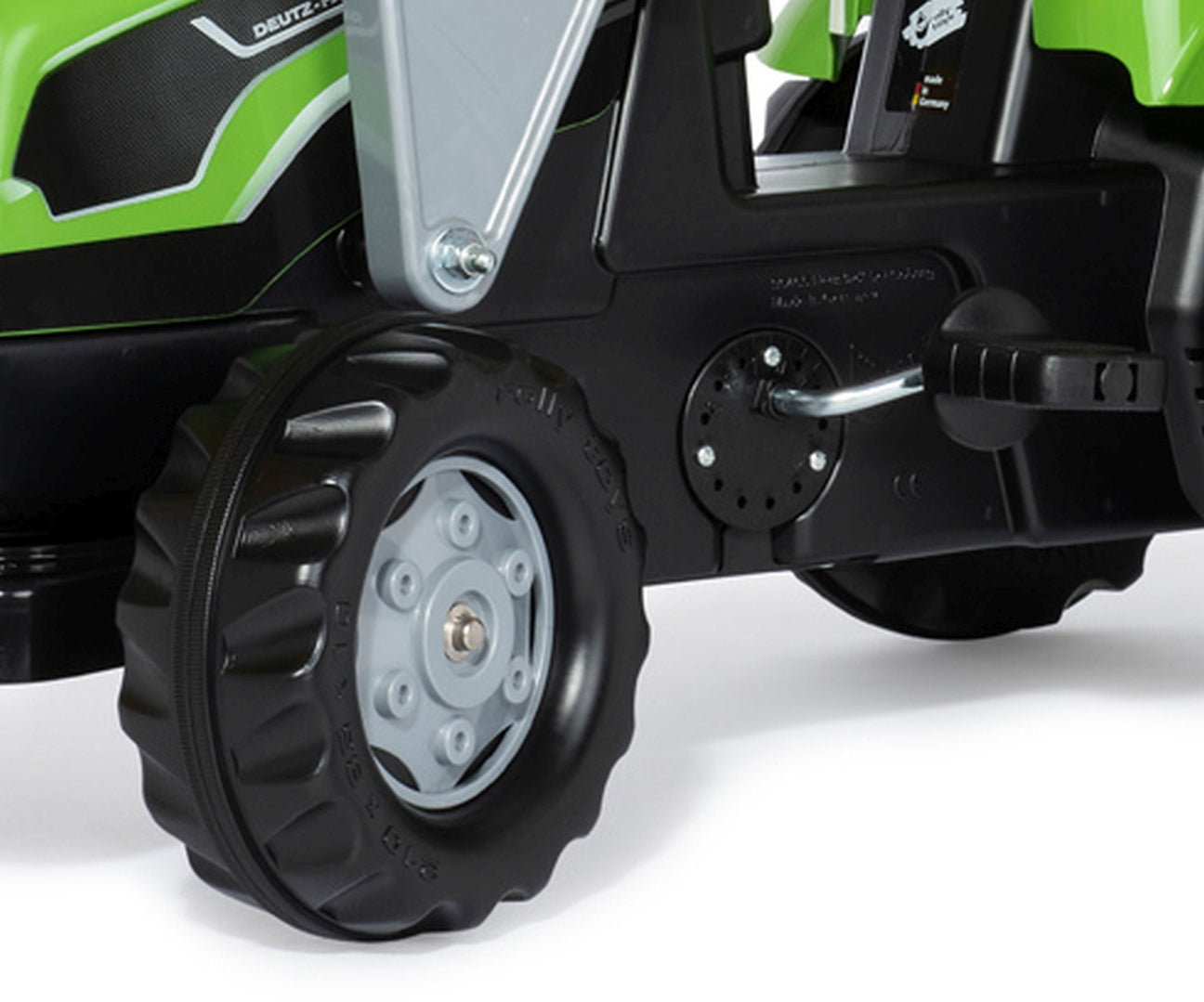 Rolly Kid Deutz-Fahr 5115G TB -polkutraktori etukuormaajalla ja peräkärryllä, 2,5–5 vuotta - Ride-ons - Lasten ajoneuvot