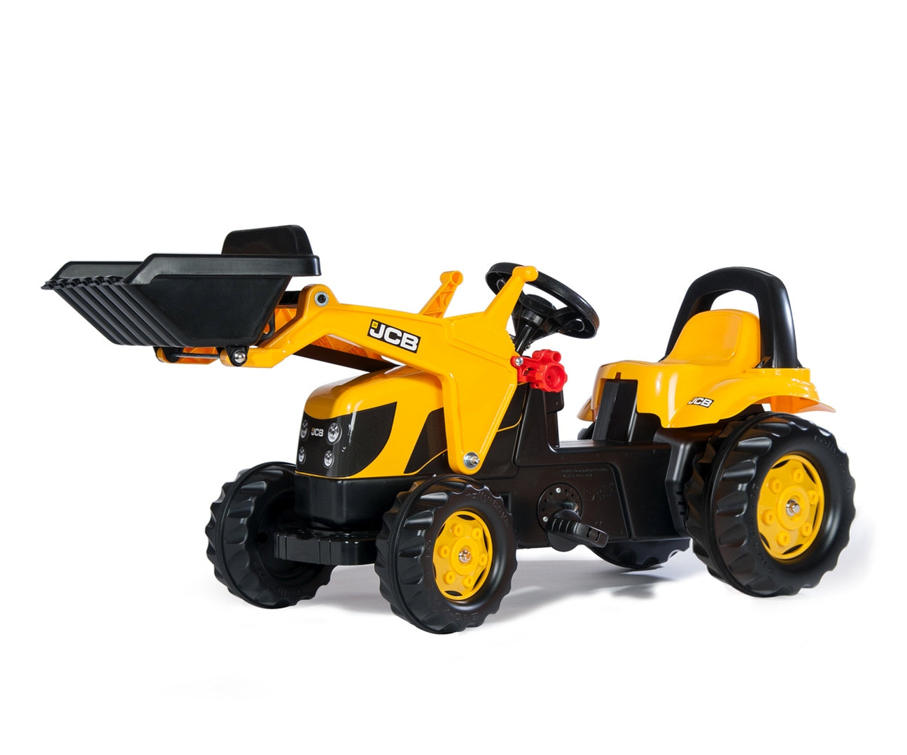Rolly Kid JCB -polkutraktori etukuormaajalla ja peräkärryllä, 30 kk–5 vuotta - Ride-ons - Lasten ajoneuvot