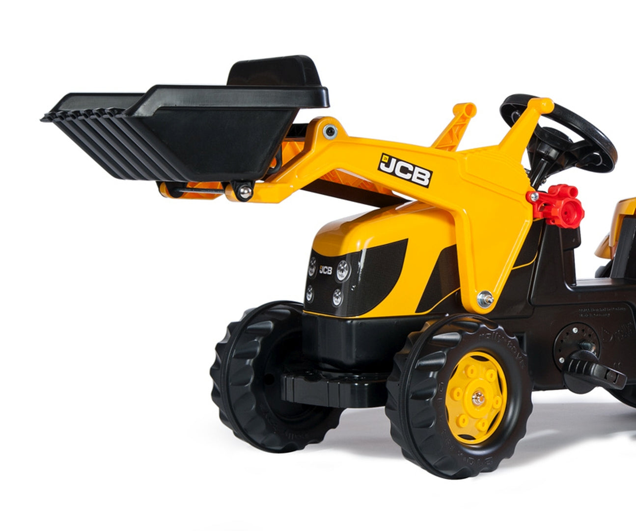 Rolly Kid JCB -polkutraktori etukuormaajalla ja peräkärryllä, 30 kk–5 vuotta - Ride-ons - Lasten ajoneuvot