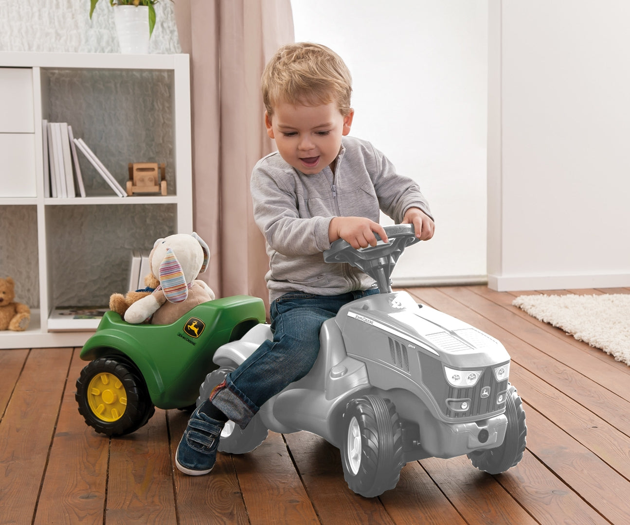 Rolly MiniTrac John Deere -peräkärry, 1,5–4 vuotta - Ride-ons - Lasten ajoneuvot
