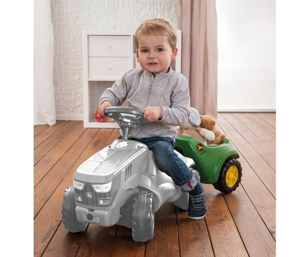 Rolly MiniTrac John Deere -peräkärry, 1,5–4 vuotta - Ride-ons - Lasten ajoneuvot