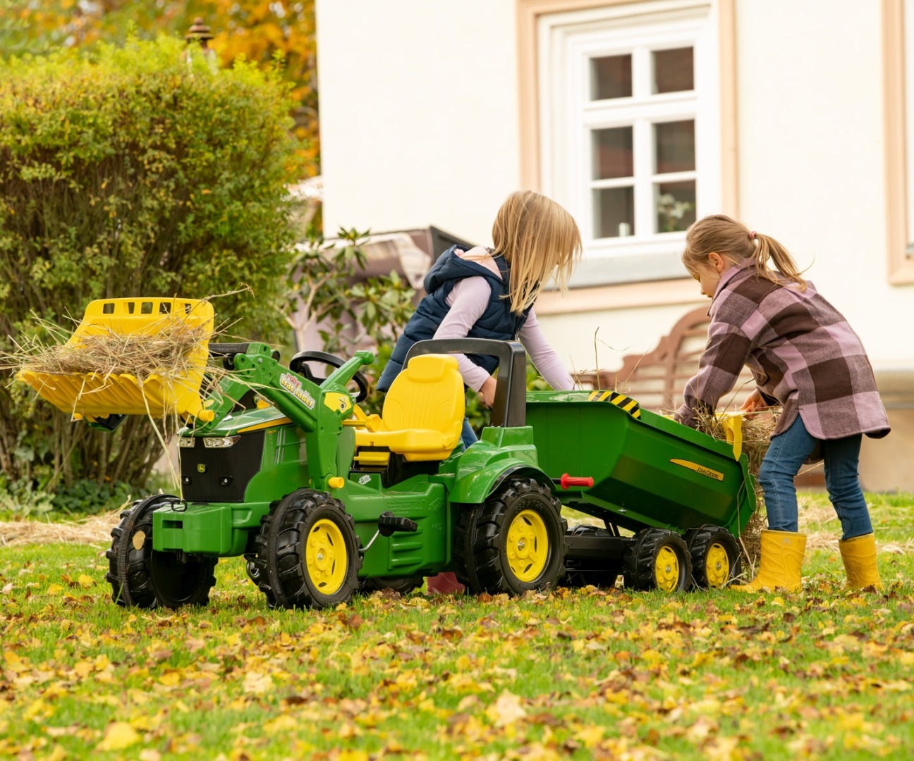 Rolly Halfpipe John Deere -kippiperäkärry, 3+ vuotta - Ride-ons - Lasten ajoneuvot
