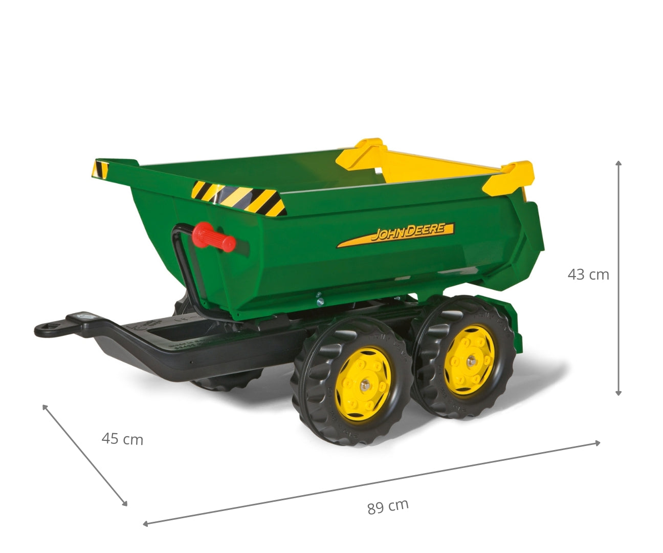 Rolly Halfpipe John Deere -kippiperäkärry, 3+ vuotta - Ride-ons - Lasten ajoneuvot