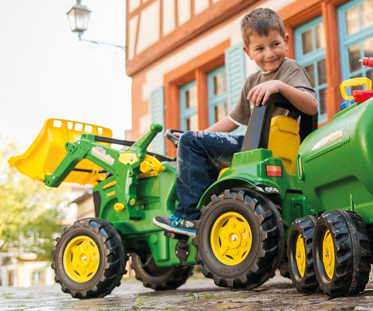 Rolly Farmtrac John Deere 7930 -polkutraktori etukuormaajalla, 3–8 vuotta - Ride-ons - Lasten ajoneuvot