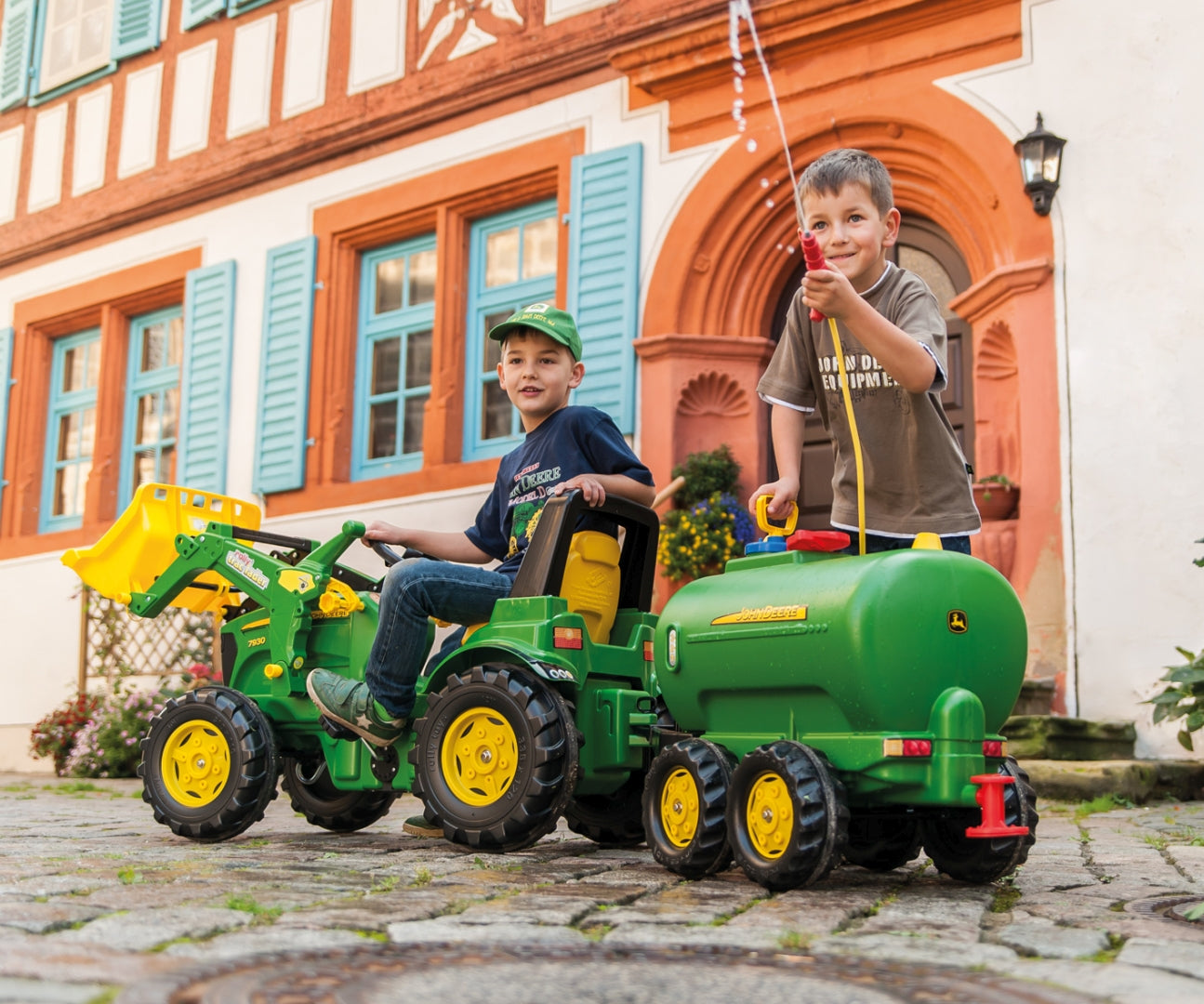 Rolly Farmtrac John Deere 7930 -polkutraktori etukuormaajalla, 3–8 vuotta - Ride-ons - Lasten ajoneuvot