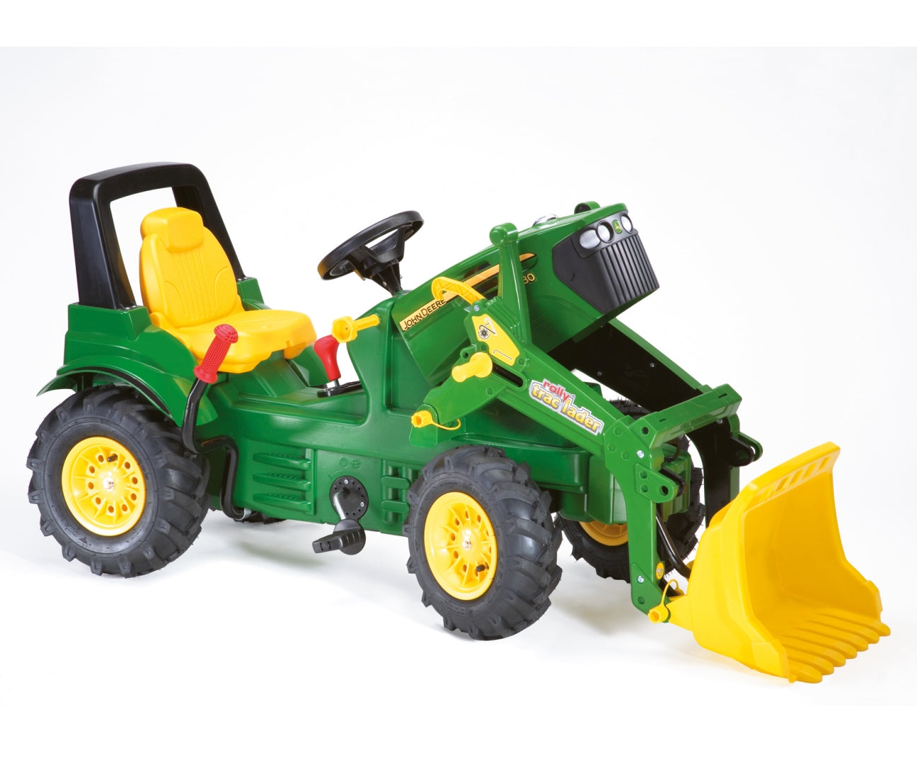 Rolly Farmtrac John Deere -polkutraktori etukuormaajalla ja ilmakumipyörillä, 3–8 vuotta - Ride-ons - Lasten ajoneuvot