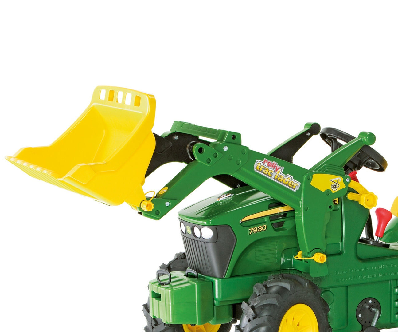Rolly Farmtrac John Deere -polkutraktori etukuormaajalla ja ilmakumipyörillä, 3–8 vuotta - Ride-ons - Lasten ajoneuvot
